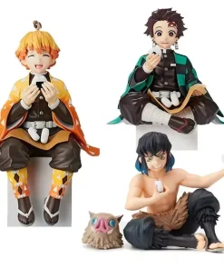Alternative view of Demon Slayer Figures Set – Tanjiro Nezuko Inosuke PVC Anime Collectible Action Figurines
