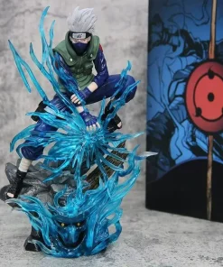 Alternative view of Naruto GK Hatake Kakashi Action Figure | Blue Effect PVC Statue | Anime Collectible Model | Desktop Display Ornament Toy | Gift for Fans