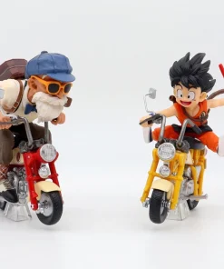 Alternative view of 13cm Dragon Ball Z Motorcycle Figure – Master Roshi & Goku Locomotive Series PVC Collectible Statue