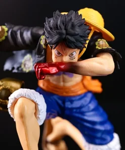 Alternative view of One Piece Luffy Kneeling Action Figure — Blow Pose Two Styles Collectible PVC Model Toy Anime Decoration Gift