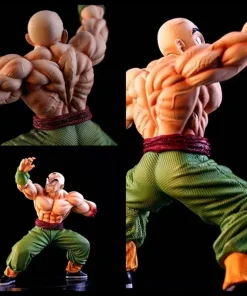 Alternative view of Dragon Ball Z Tien Shinhan Figure – 24cm/9.4in Battle Damage PVC Anime Action Figure Collectible Statue Model Toy Gift