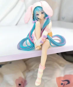 Alternative view of 15cm Hatsune Miku Noodle Stopper Figure – Bunny Pajamas Kawaii PVC Anime Collectible Gift