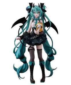 Alternative view of Hatsune Miku Little Devil Figure – Dark Angel Raccoon Style PVC Anime Collectible Gift Ornament