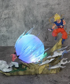 Alternative view of Dragon Ball Z Buu vs Goku Figure – 21cm Super Saiyan Battle PVC Anime Collectible Statue Model Toy Gift