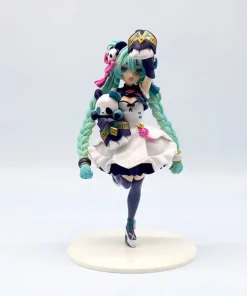 Alternative view of 18cm Hatsune Miku Panda Figure – Chinese Style Kawaii PVC Anime Collectible Desktop Ornament