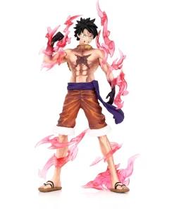 Alternative view of One Piece Monkey D. Luffy Figure — Flowing Cherry Sakura PVC Action Collectible Model Toy Gift