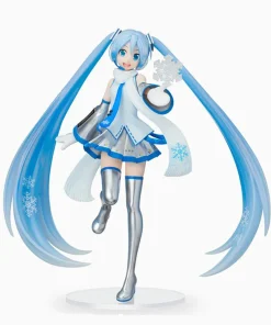 Alternative view of Hatsune Miku Snow Version Figure – 22cm Anime PVC Collectible Vocaloid Model Standing Display Toy Gift for Fans & Gaming Collectors