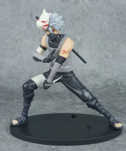 Alternative view of Naruto Hatake Kakashi Figure 18cm – Anime PVC Action Statue with Mask & Kunai | Collectible Model Toy Gift for Kids & Fans