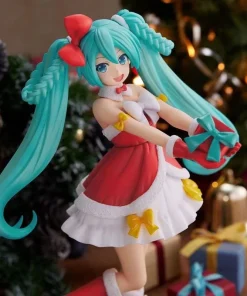 Alternative view of New Christmas Hatsune Miku Figure – Holding Gift PVC Anime Desktop Decoration Collectible Gift