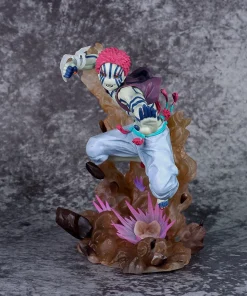 Alternative view of 18cm Demon Slayer Akaza Upper Rank Three Figure – Kimetsu no Yaiba Special Base PVC Statue, Anime Collectible Model