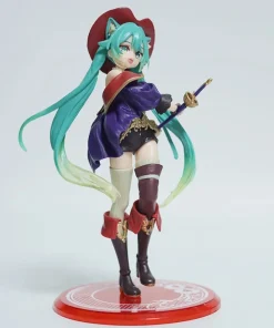 Alternative view of Hatsune Miku Puss in Boots Figure – Tale Wonderland Kawaii PVC Anime Collectible Desktop Decor