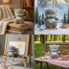 Knitted Bear Plush Doll – Cute Soft Stuffed Teddy for Nursery Decor & Gift (19cm)