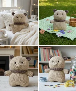 Alternative view of Handmade Crochet Bear Plush – Amigurumi Knitted Teddy Bear, Cute Gift & Home Decor (22cm)