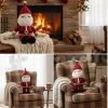 Handmade Crochet Santa Claus Plush 40cm – Large Amigurumi Santa Doll, Knitted Christmas Decoration & Holiday Gift