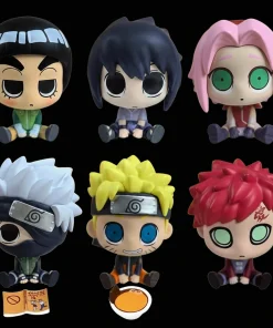 6-Piece Q Version Naruto Mini Figure Set — Sasuke, Kakashi, Lee, Gaara, Sakura, Uchiha | Anime Sitting PVC Model Toy Gift