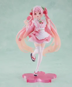18cm Hatsune Miku Sakura Future Figure – Japanese Tea House PVC Anime Collectible Gift