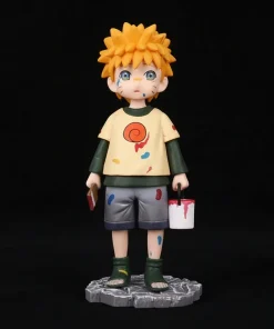 Naruto Q Version — Uzumaki Naruto Mini Figure | Hand-Painted Anime Ornament | Cute Chibi Desk Decoration | Collectible Gift Model