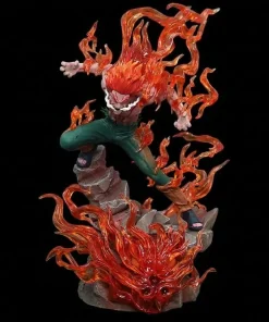 Naruto Might Guy Figure – 26cm Immortal Sitting Edition with Light | Anime PVC Action Figure Collectible Statue Model Gift