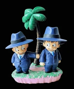 Dragon Ball Krillin & Kid Goku Figures 7cm — Mini Anime PVC Action Figures — Collectible Model Toys Gift