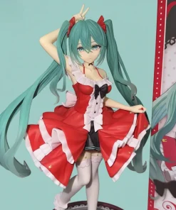 Hatsune Miku Lolita Fashion Anime Figure — 18cm PVC Collectible Model Doll, Action Figure Toy Gift for Kids & Fans