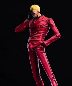 One Piece Donquixote Doflamingo 30cm Standing Pose Figure – Shichibukai Red Suit PVC Collectible Anime Statue