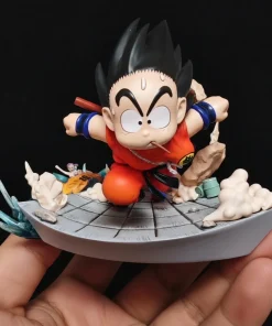 Dragon Ball Kid Goku Figure – 7.5cm Eating Pose PVC Mini Collectible Anime Statue Model Toy Gift