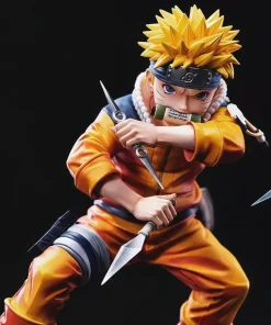 Full Coating NARUTO Uzumaki Naruto Uchiha Sasuke Anime Figure / Pixiv Peripheral Figures / Trendy Collectible Ornament Toy