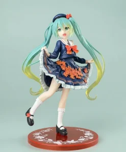 New Hatsune Miku Autumn Uniform Figure – Maple Leaf PVC Anime Desktop Ornament Collectible Gift