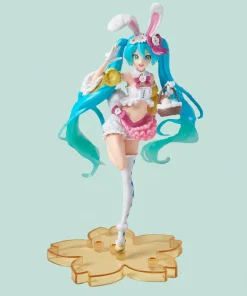 Pink Rabbit Hatsune Miku Figure – Kawaii PVC Virtual Singer Anime Desk Decoration Gift