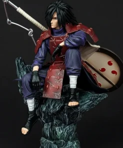 Naruto Uchiha Madara Sitting Figure – Door God GK Pixiv Trendy Play Peripheral Collectible Anime Model Doll Ornament