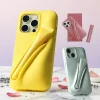 Lemontini Lip Gloss Phone Case for iPhone 11–16 Pro Max & Plus – Silicone Makeup Style Cover with Lip Glaze