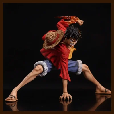 One Piece Monkey D. Luffy 20cm Battle Pose Figure | Anime PVC Collectible Statue | Display Model Gift for Fans