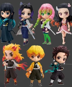 Demon Slayer Kawaii Qposket-Style Figure – Nezuko, Tanjiro, Zenitsu, Inosuke, Rengoku & Giyuu PVC Model (15cm)