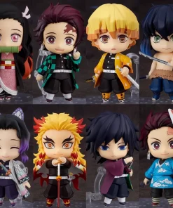 10cm Demon Slayer Q-Version Figure – Tanjiro Nezuko Inosuke Zenitsu Chibi PVC Anime Collectible Gift