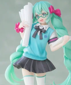 19cm Hatsune Miku 16th Anniversary Figure – School Uniform Luminasta PVC Anime Collectible Gift