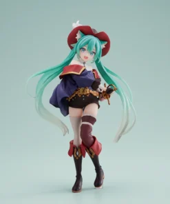 Hatsune Miku Puss in Boots Figure – Tale Wonderland Kawaii PVC Anime Collectible Desktop Decor