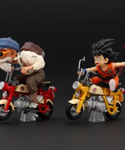 13cm Dragon Ball Z Motorcycle Figure – Master Roshi & Goku Locomotive Series PVC Collectible Statue