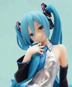 Hatsune Miku Sakura Sitting Figure – 14cm Kawaii Long Hair Anime PVC Action Figure Collectible Toy Gift for Girls