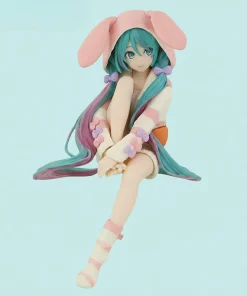 15cm Hatsune Miku Noodle Stopper Figure – Bunny Pajamas Kawaii PVC Anime Collectible Gift