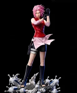 Naruto Haruno Sakura Figure – 27.5cm PVC Anime Action Figure Collectible Statue Desktop Display Model Toy Gift