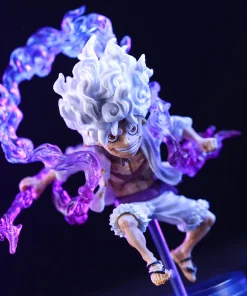 Alternative view of One Piece Gear 5 Luffy Mini Figure — 10cm Bandai Sun God Nika PVC Action Figurine Anime Collection Display Toy Gift