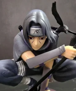 Alternative view of Naruto Shippuden Itachi Uchiha GK Figure – Dark Crow Illusion Squatting Pose PVC Action Statue Collectible Model Toy Gift