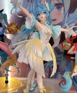 Alternative view of Hatsune Miku Swan Lake Princess Figure – 20cm 2025 Anime Kawaii PVC Action Figure Collectible Doll Desk Decoration Gift