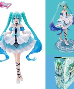 Alternative view of Kawaii Hatsune Miku Figure – 20cm Cute PVC Anime Virtual Idol Collectible Model Doll Toy Birthday Gift