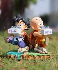 Alternative view of Dragon Ball Son Goku & Krillin Milk Delivery Figure — 15cm PVC Anime Collectible Model Statue Gift Toy