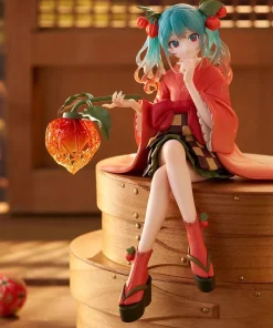 Alternative view of New Hatsune Miku Noodle Stopper Figure – Flower Fairy Winter Cherry PVC Anime Collectible Gift