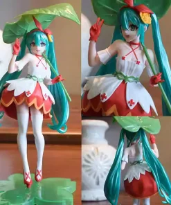 Alternative view of New Flower Fairy Hatsune Miku Figure – Thumbelina Princess Green Leaf PVC Anime Collectible Gift