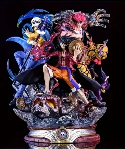 One Piece “Three Captains” Action Figure Set – Luffy, Trafalgar Law & Eustass Kid PVC Collectible Anime Model