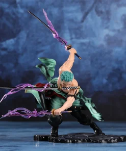 Alternative view of One Piece Zoro Figure — 10cm Three-Sword Style GK PVC Anime Action Statue Collectible Model Toy Gift