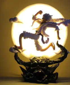 Alternative view of One Piece Gear 5 Luffy “Moon Fairy” Figure — 12cm Nika Moonlight PVC Action Figurine Anime Collectible Statue Toy Gift